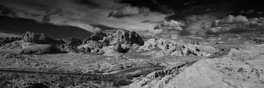 08 paysage de valley fire nevada en noir et blanc amar guillen photographe