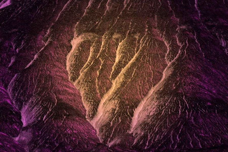Photo abstraite réalisée sur une scène naturelle.
