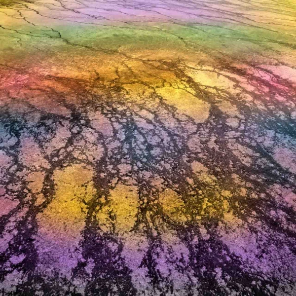 Photo abstraite réalisée sur une scène naturelle.