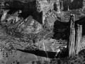 Photo du Canyon de Chelly dans l'Arizona en noir et blanc.