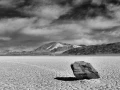 Les pierres qui bougent de Race Track Playa dans la Vallée de la Mort.