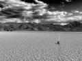 Les pierres qui bougent de Race Track Playa dans la Vallée de la Mort.