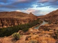 Paysage de Big Bend au Texas en couleur.