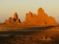 Paysage de Lac Abbé à Djibouti.