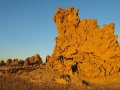 Paysage de Lac Abbé à Djibouti.