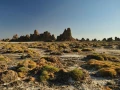 Paysage de Lac Abbé à Djibouti.