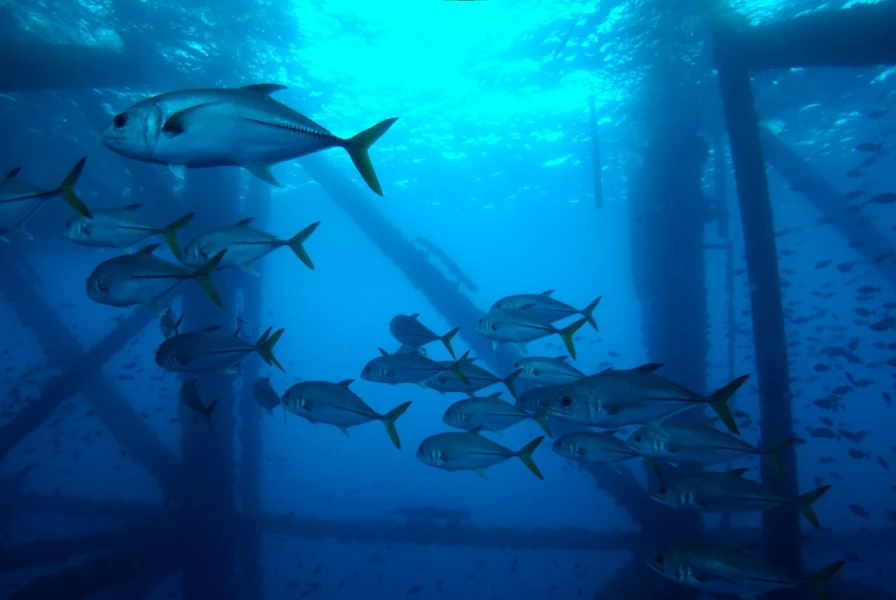 Plonger sur une plateforme pétrolière dans le Golfe du Mexique au Texas