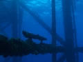 Plonger sur une plateforme pétrolière dans le Golfe du Mexique au Texas