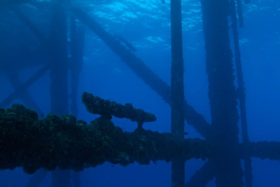 Plonger sur une plateforme pétrolière dans le Golfe du Mexique au Texas