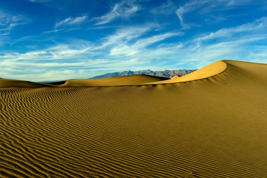 Paysage de la Vallée de la Mort en Californie.