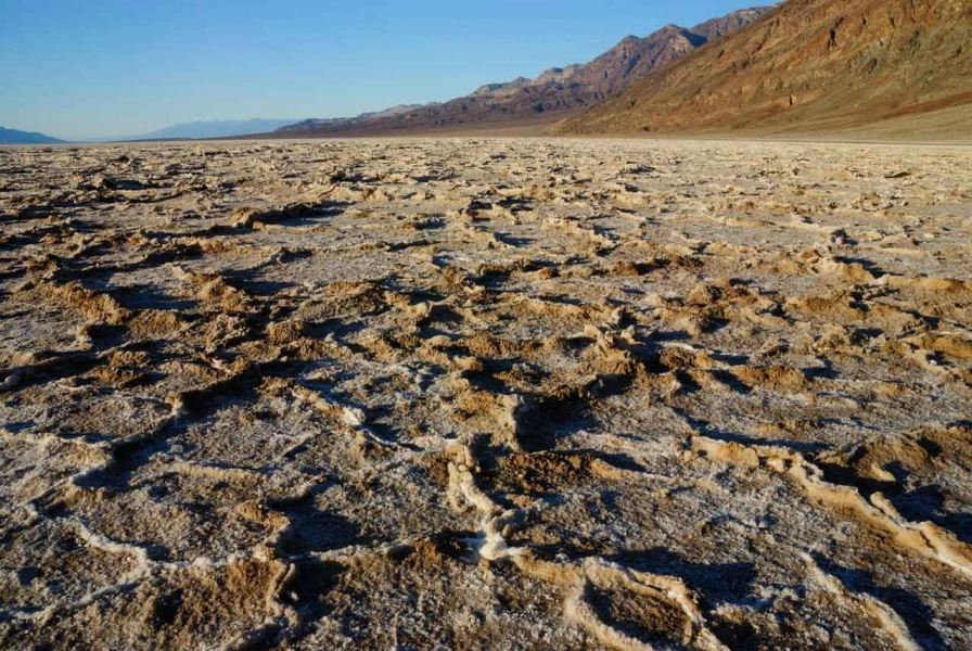 Landscape of Death Valley in California.