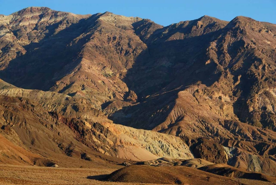 Landscape of Death Valley in California.