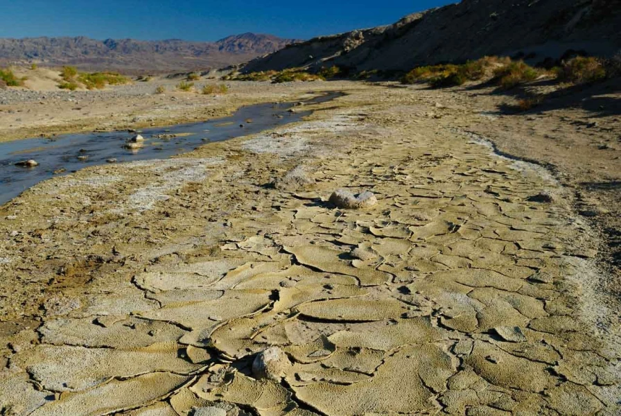 Landscape of Death Valley in California.