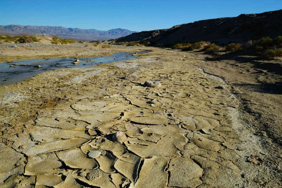 Landscape of Death Valley in California.