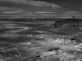 Paysage en noir et blanc de Island in the Sky dans les Canyonlan