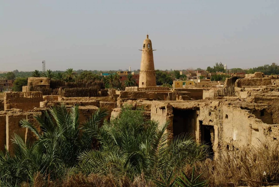 Paysage de Al Qasr en Egypte.