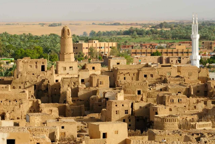 Landscape of Al Qasr in Egypt.