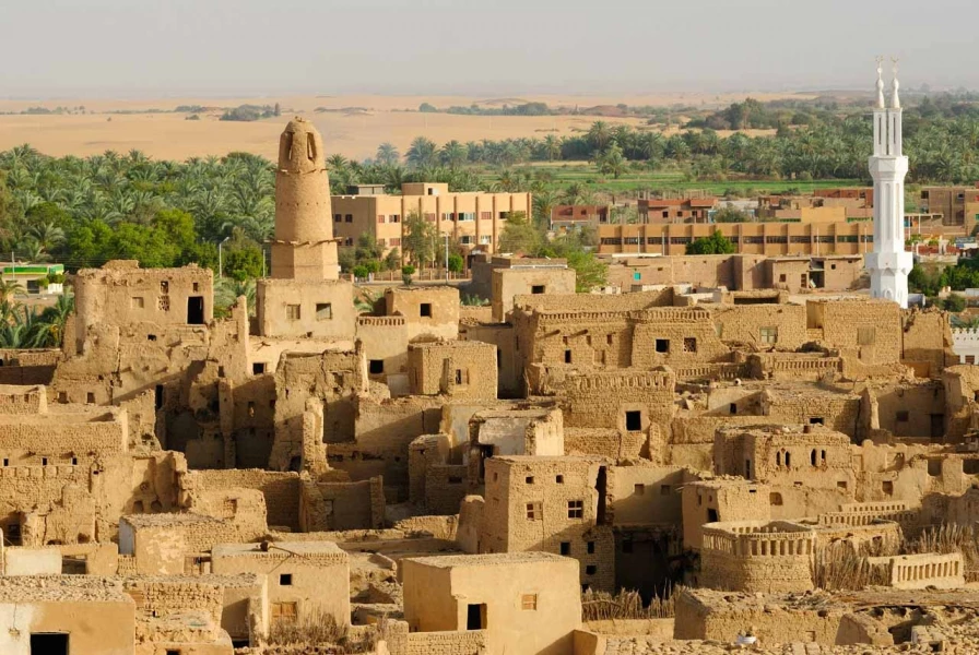 Paysage de Al Qasr en Egypte.