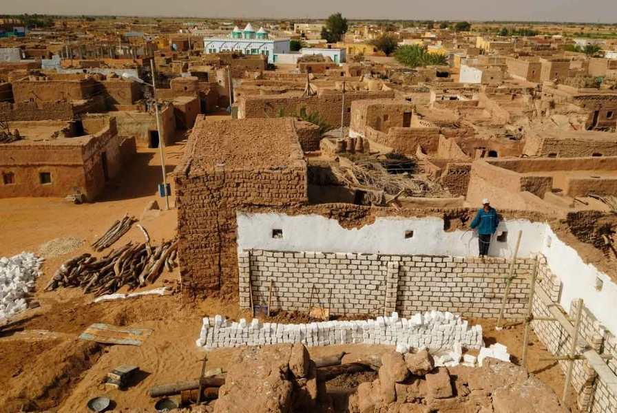 Paysage de Al Qasr en Egypte.