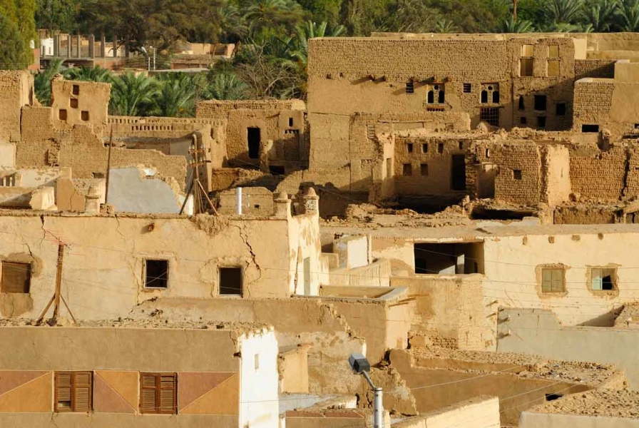 Landscape of Al Qasr in Egypt.