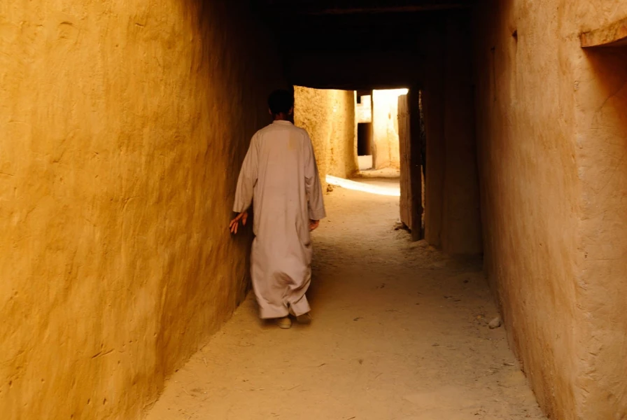 Landscape of Al Qasr in Egypt.