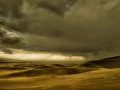 Storm and clouds over Great Sand Dunes National Park in Colorado