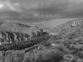 Paysage du parc national de Big Bend avec le Rio Grande au Texas