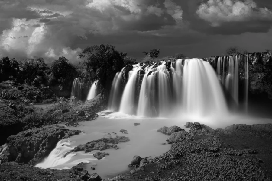 Cascade de Tana avec le nil bleu en Ethiopie.