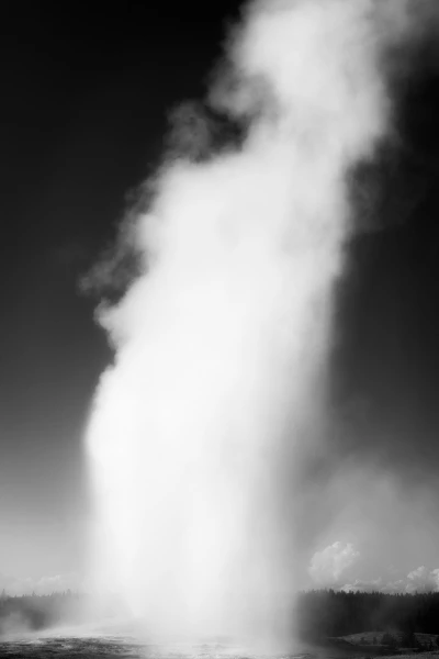 28 landscape yellowstone in black and white