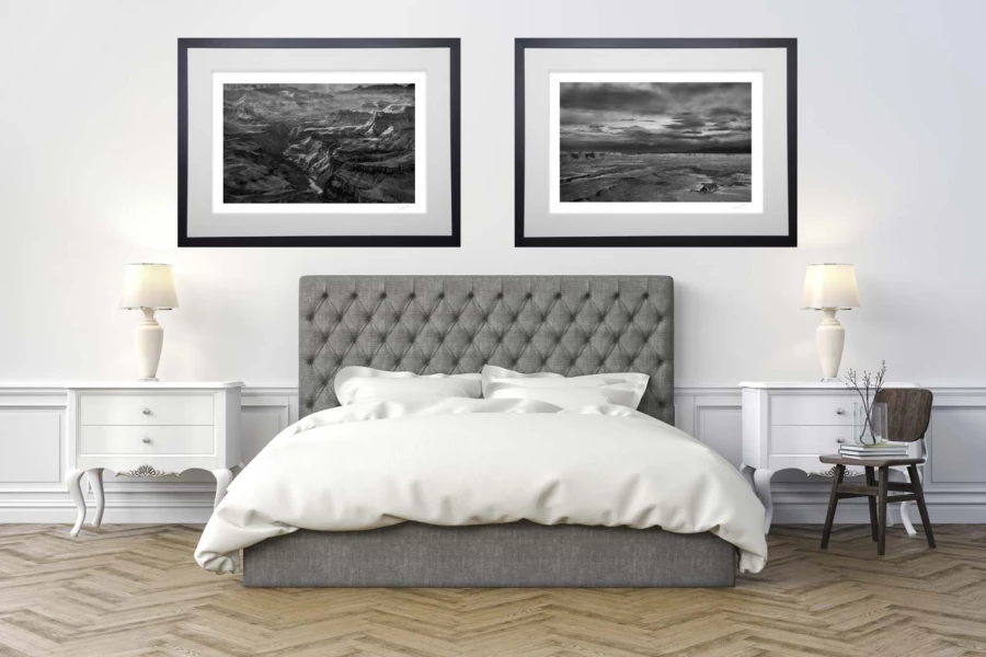 Exemple d'un tirage d'art accroché sur un mur et créé par Ama