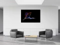 Exemple d'un tirage d'art accroché sur un mur et créé par Ama