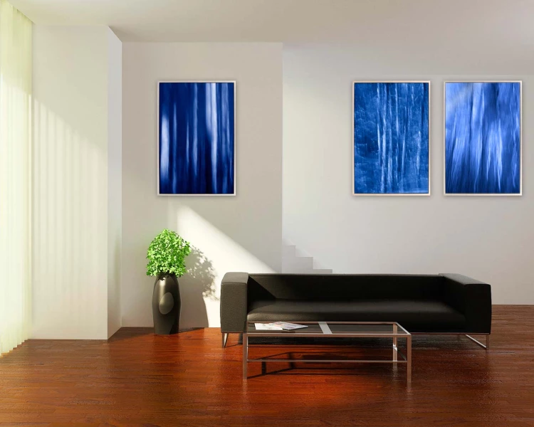 Example of a fine art print hanging on a wall and created by Ama