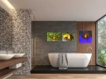 Example of a fine art print hanging on a wall and created by Ama