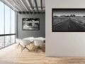 Example of a fine art print hanging on a wall and created by Ama