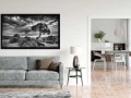 Example of a fine art print hanging on a wall and created by Ama