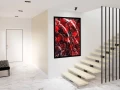 Example of a fine art print hanging on a wall and created by Ama