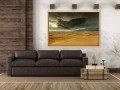 Example of a fine art print hanging on a wall and created by Ama