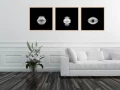Example of a fine art print hanging on a wall and created by Ama