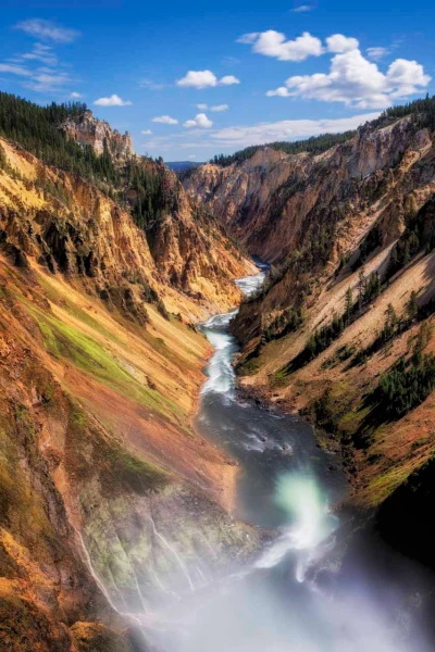07 paysage du yellowstone en couleur