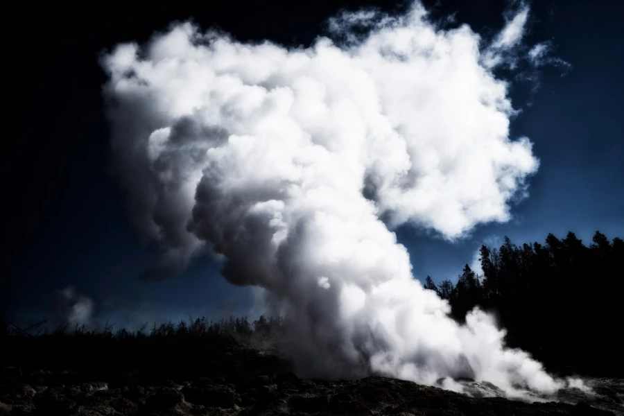 23 paysage du yellowstone en couleur