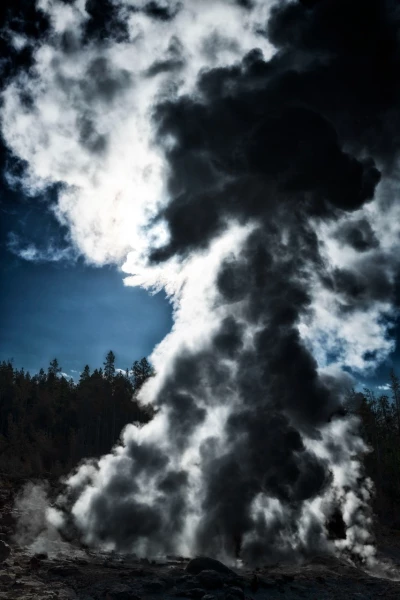 26 paysage du yellowstone en couleur