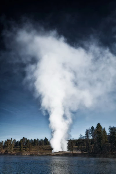 27 paysage du yellowstone en couleur