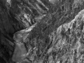 02 paysage du yellowstone en noir et blanc