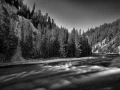 03 paysage du yellowstone en noir et blanc