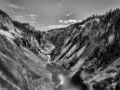 11 paysage du yellowstone en noir et blanc