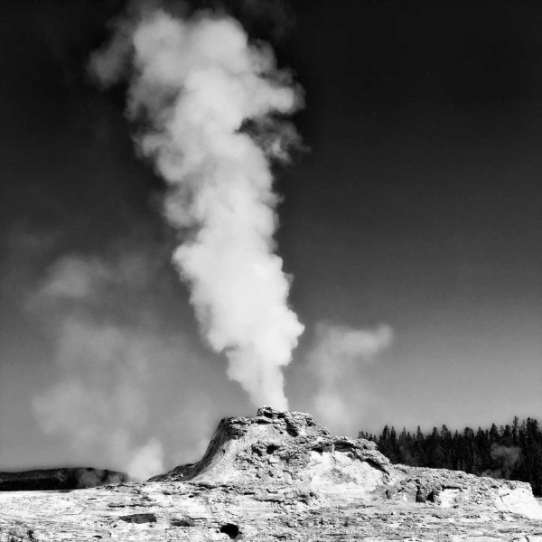 36 paysage du yellowstone en noir et blanc