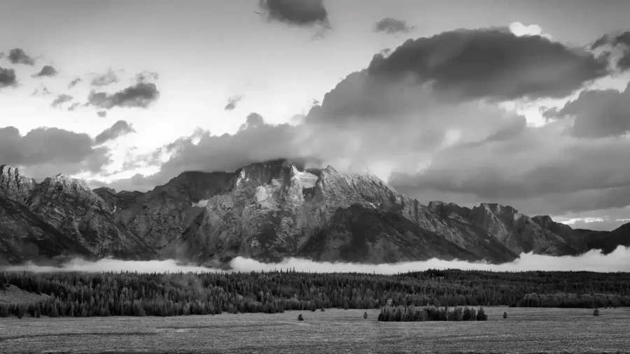 0023 paysage etats unis noir et blanc