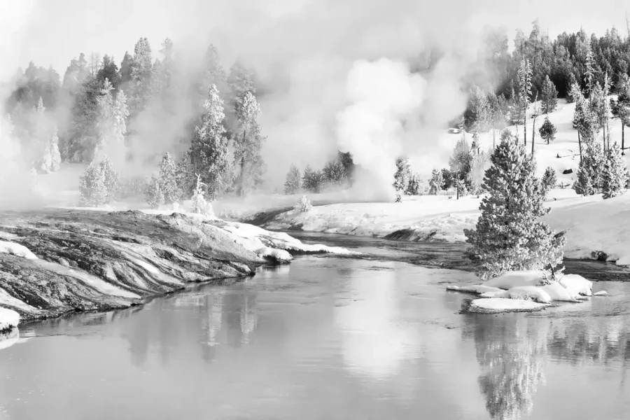 0043 paysage etats unis noir et blanc