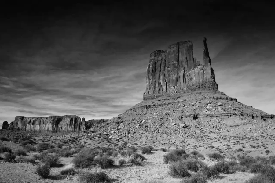 0064 paysage etats unis noir et blanc