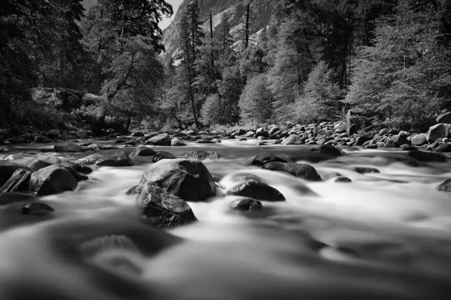 0073 paysage etats unis noir et blanc